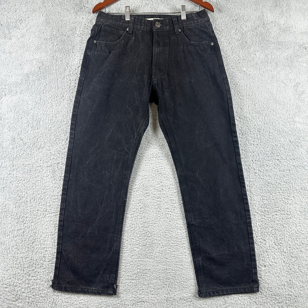 Noiz‎ Premium Vintage Y2K Jeans Mens 32x32 (Fits 31x28) Black Straight Leg Denim